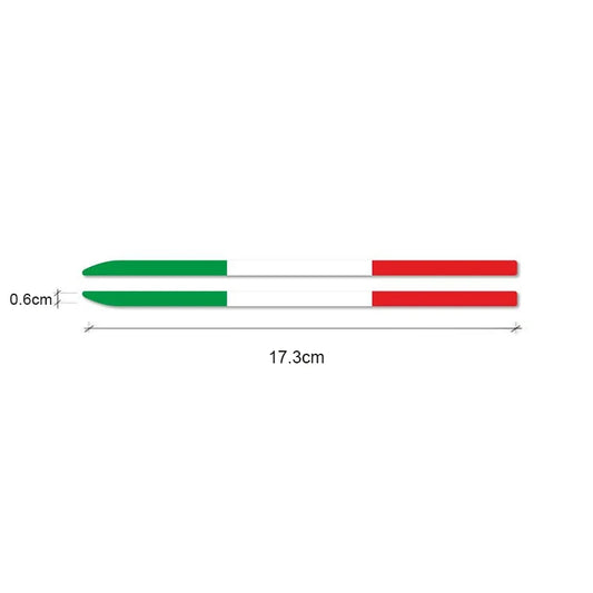 2PCS Car Rearview Mirror Sticker Italy Flag - 3 - cs | ONEFY.SHOP