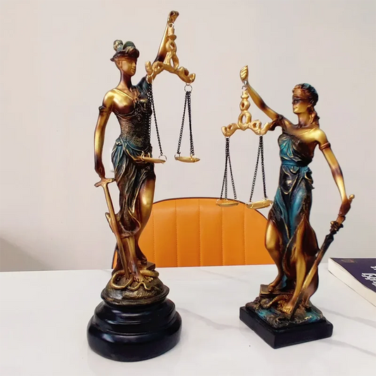 Patina & Bronze Lady Justice Statue - 2 - aw | ONEFY.SHOP
