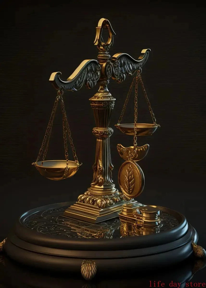 Scales of Justice Goddess Art Poster - 2 - aw | ONEFY.SHOP