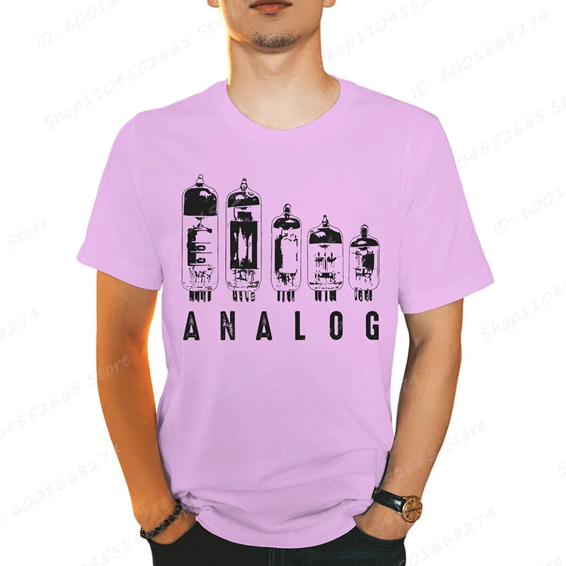 Analog Vacuum Tube Graphic T-Shirt - 2 - ps | ONEFY.SHOP