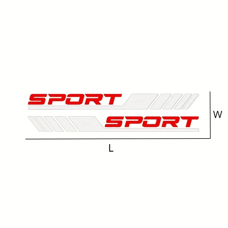 Car Side Skirt SPORT Graphic Decals  - 3 - cs | ONEFY.SHOP