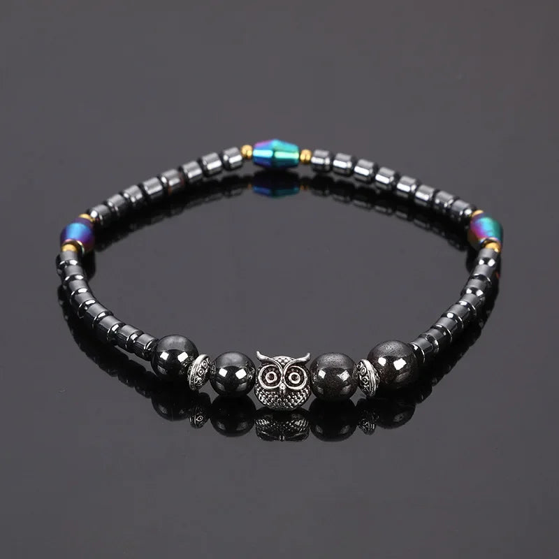 Magnetic Therapy Hematite Wellness Bracelet - 4 - fs | ONEFY.SHOP