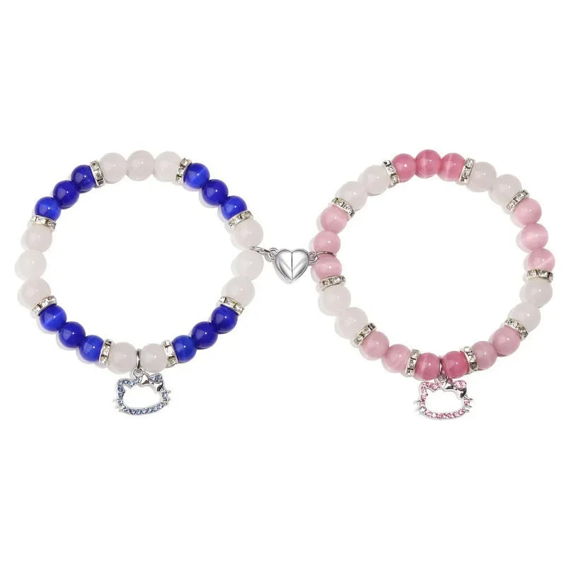 Colorful Beaded Stretch Bracelets with Charm - 7 -  rs | ONEFY.SHOP