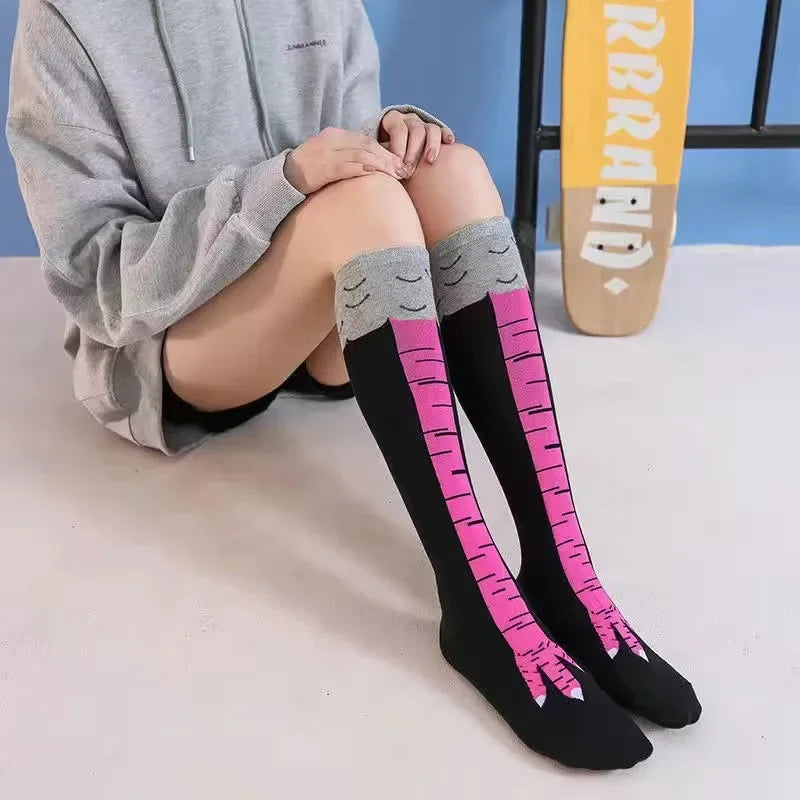 Novelty Chicken Leg Knee-High Socks - 7 -  fs | ONEFY.SHOP