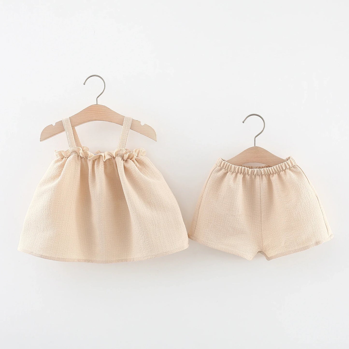 2PCS Summer Cotton Linen Set Baby Girl - 9 - kn | ONEFY.SHOP