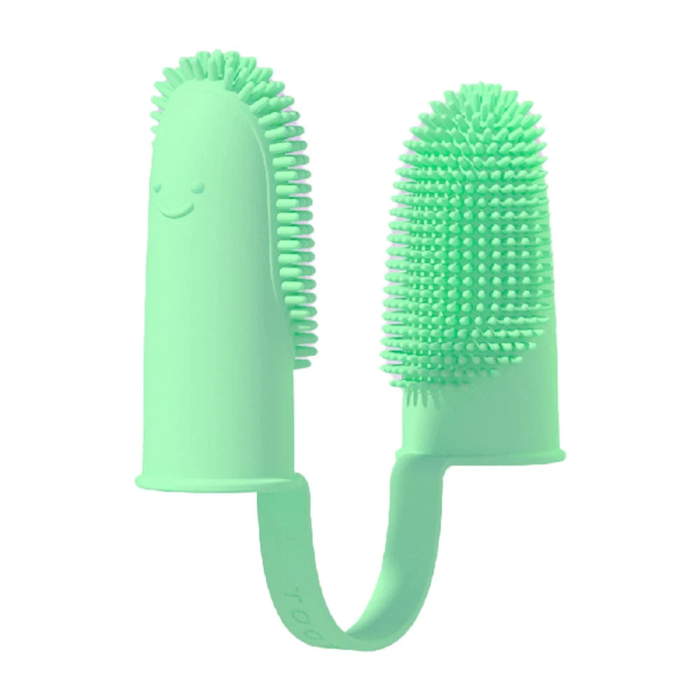 Pet Soft Double Finger Toothbrush - 5 - pe | ONEFY.SHOP
