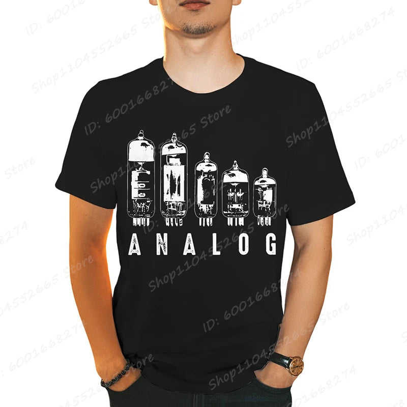 Analog Vacuum Tube Graphic T-Shirt - 2 - ps | ONEFY.SHOP