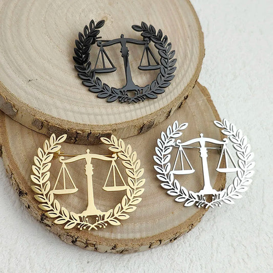 Justice Balance Lapel Pin - 2 - aw | ONEFY.SHOP