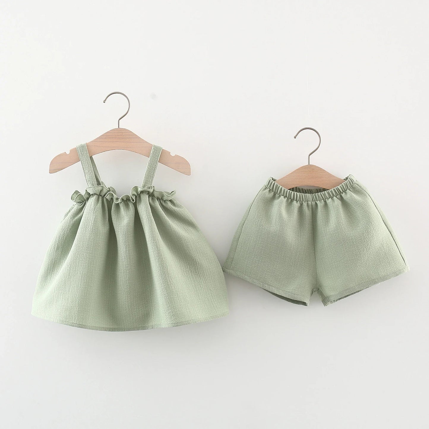 2PCS Summer Cotton Linen Set Baby Girl - 9 - kn | ONEFY.SHOP