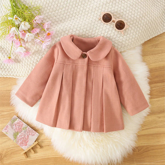 Baby Kids Cute Lapel Coat - 9 - kn | ONEFY.SHOP