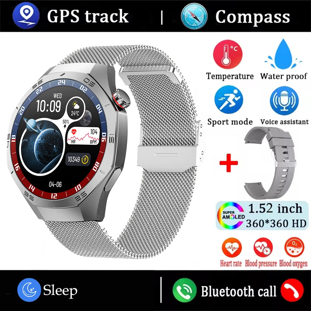 Round Smart Watch - 4 - ss | ONEFY.SHOP