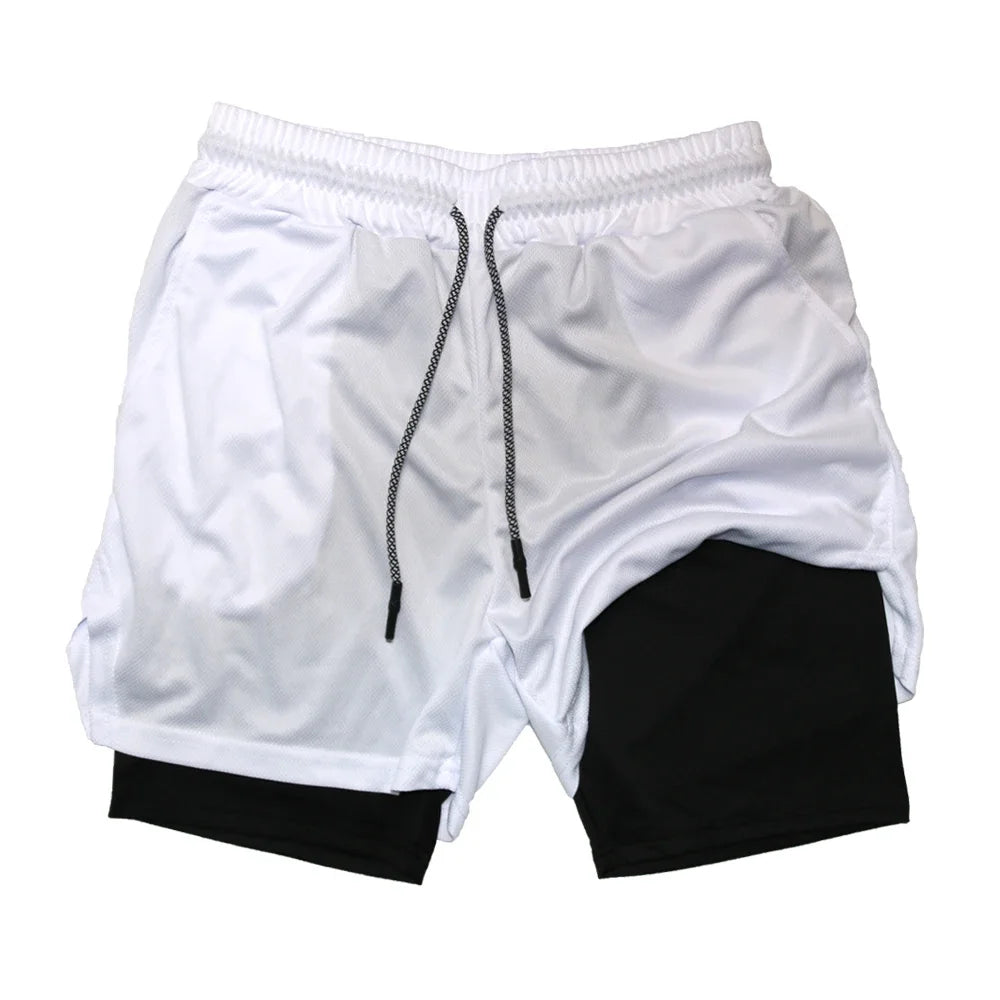 2-in-1 Men's Quick-Dry Training Shorts - 4 - fs | ONEFY.SHOP