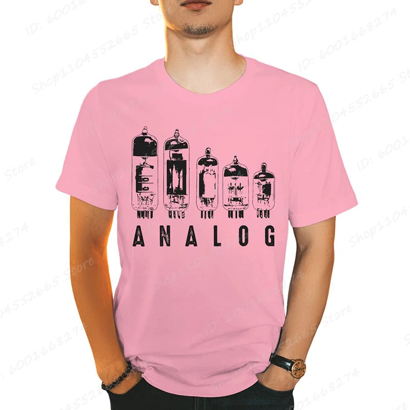 Analog Vacuum Tube Graphic T-Shirt - 2 - ps | ONEFY.SHOP