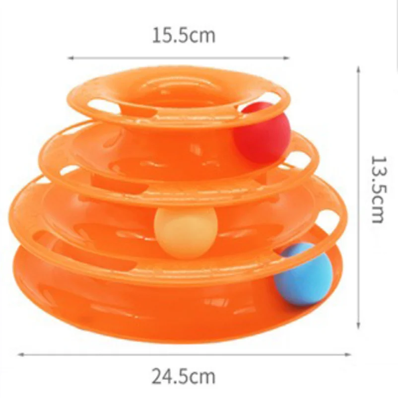 Pet Cat Toy Three-Layer Ball Tower - 5 - ps | ONEFY.SHOP