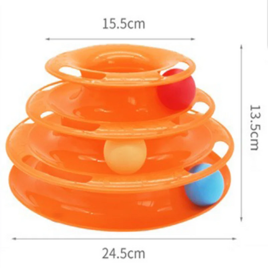 Pet Cat Toy Three-Layer Ball Tower - 5 - ps | ONEFY.SHOP