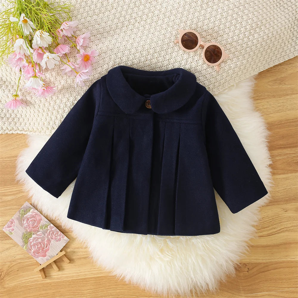 Baby Kids Cute Lapel Coat - 9 - kn | ONEFY.SHOP