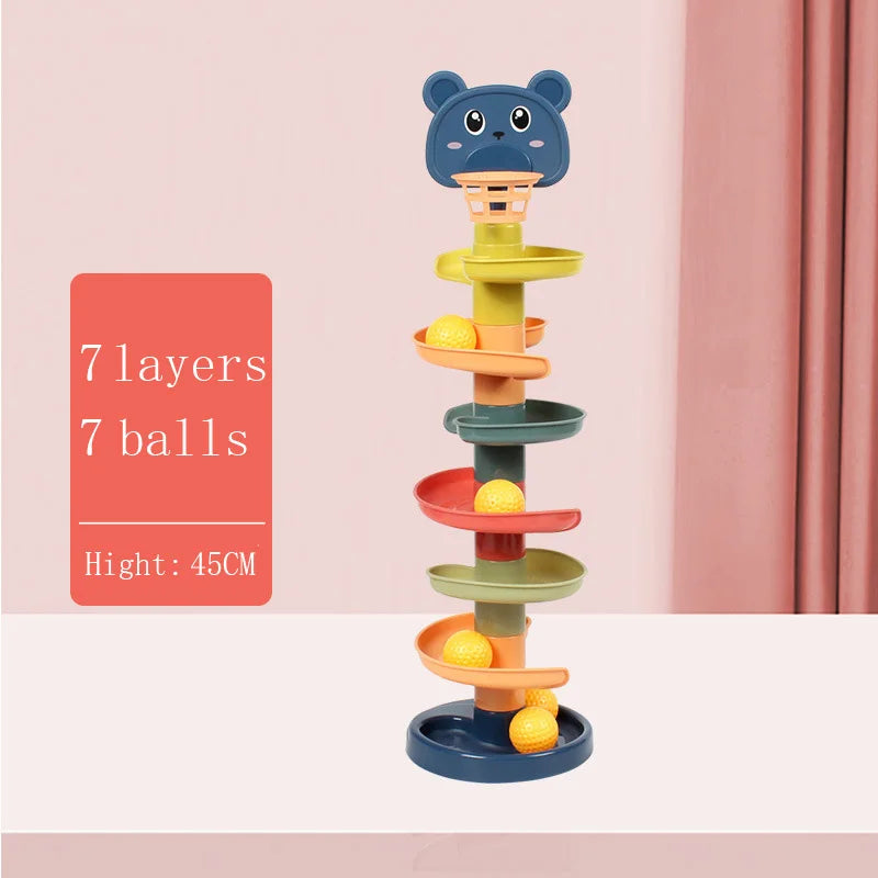 Baby Toy Rolling Ball Tower - 9 - tg | ONEFY.SHOP
