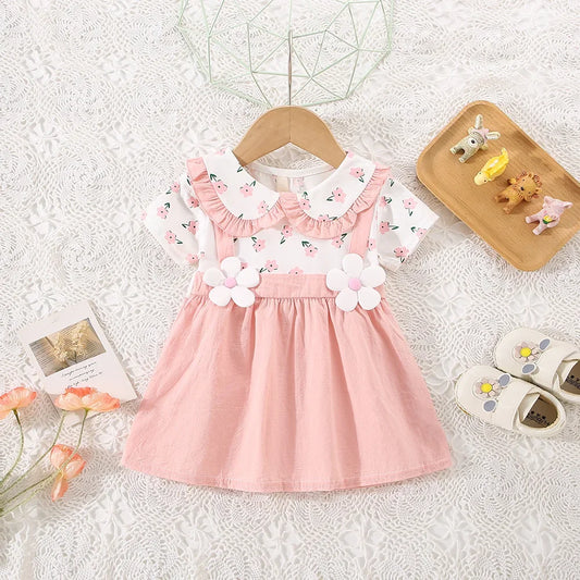 Summer Floral Baby Girl Dress - 9 - kn | ONEFY.SHOP