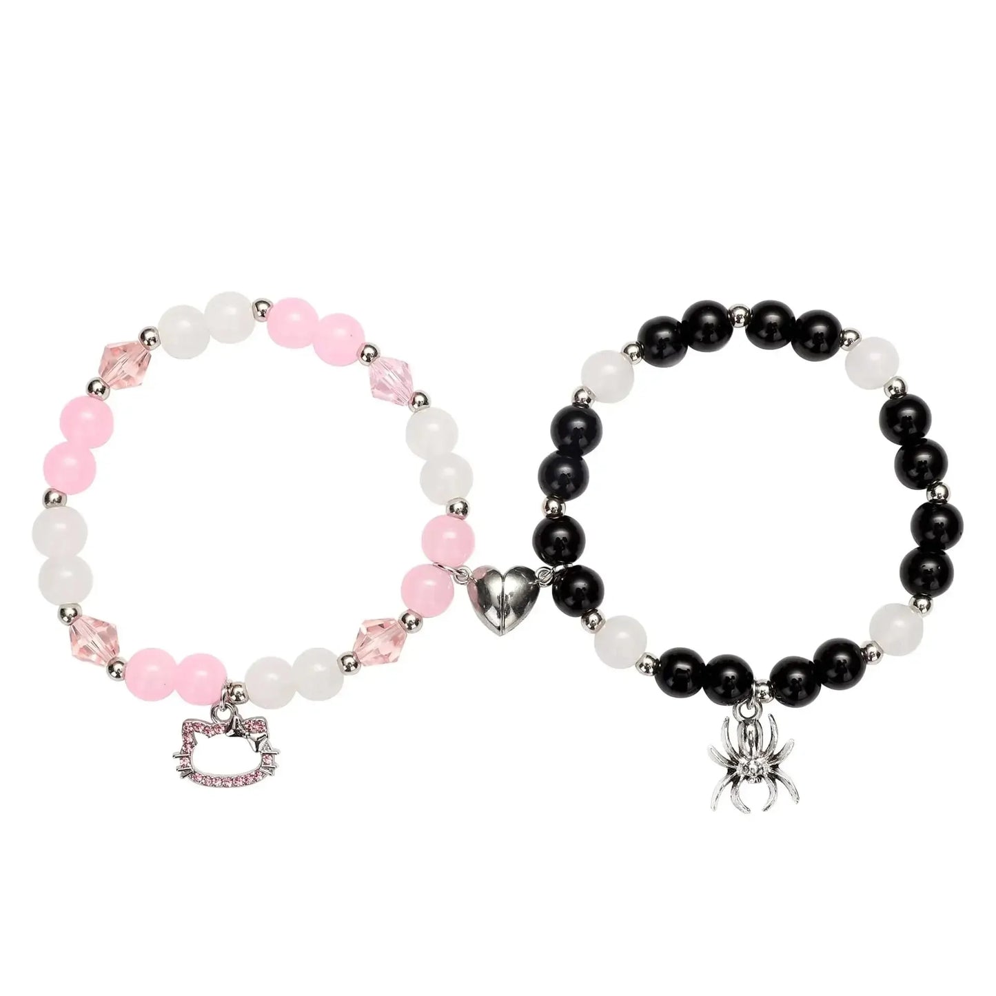 Colorful Beaded Stretch Bracelets with Charm - 7 -  rs | ONEFY.SHOP