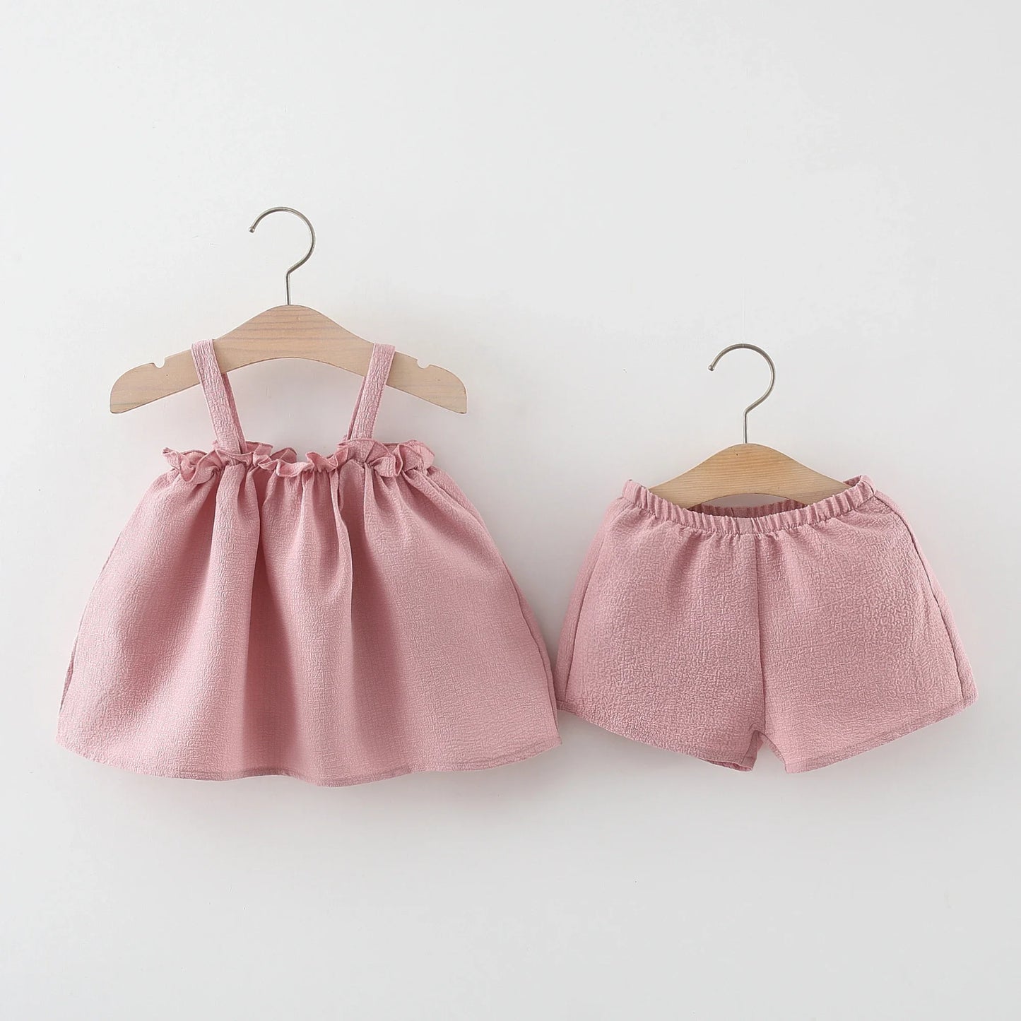 2PCS Summer Cotton Linen Set Baby Girl - 9 - kn | ONEFY.SHOP
