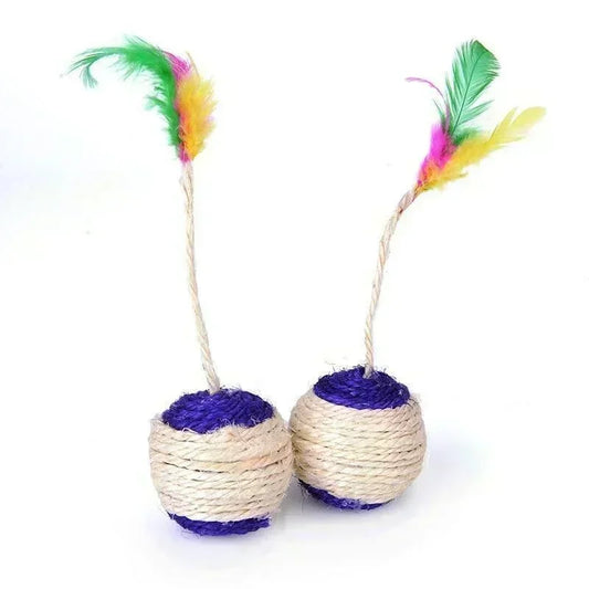 Pet Toy Sisal Scratching Ball - 5 - ps | ONEFY.SHOP