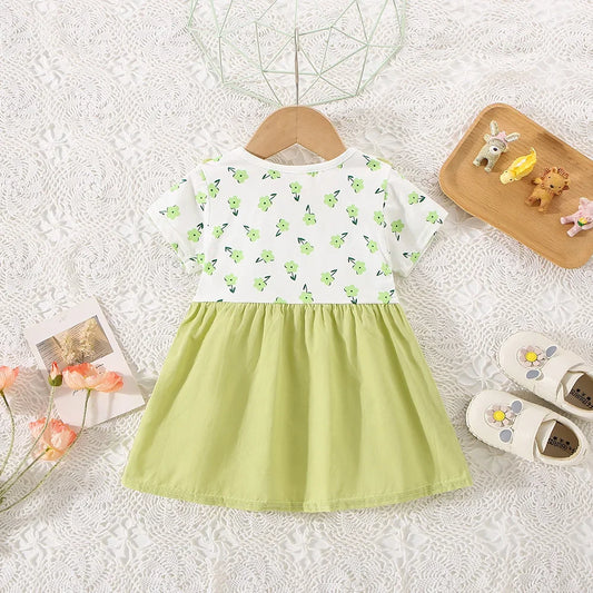 Summer Floral Baby Girl Dress - 9 - kn | ONEFY.SHOP