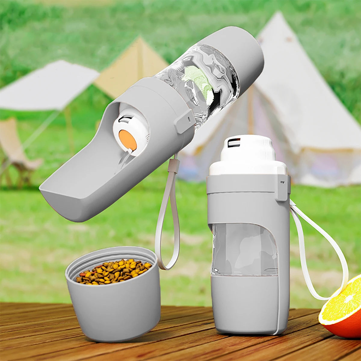 Portable Pet Water Bottle with Food Storage - 5 - ts | ONEFY.SHOP