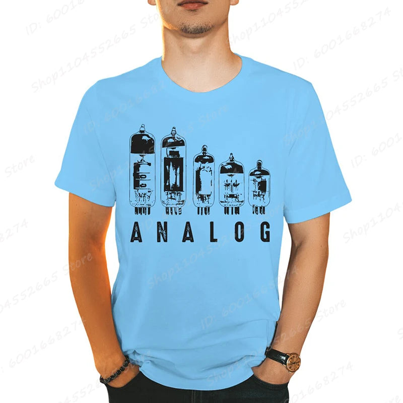 Analog Vacuum Tube Graphic T-Shirt - 2 - ps | ONEFY.SHOP