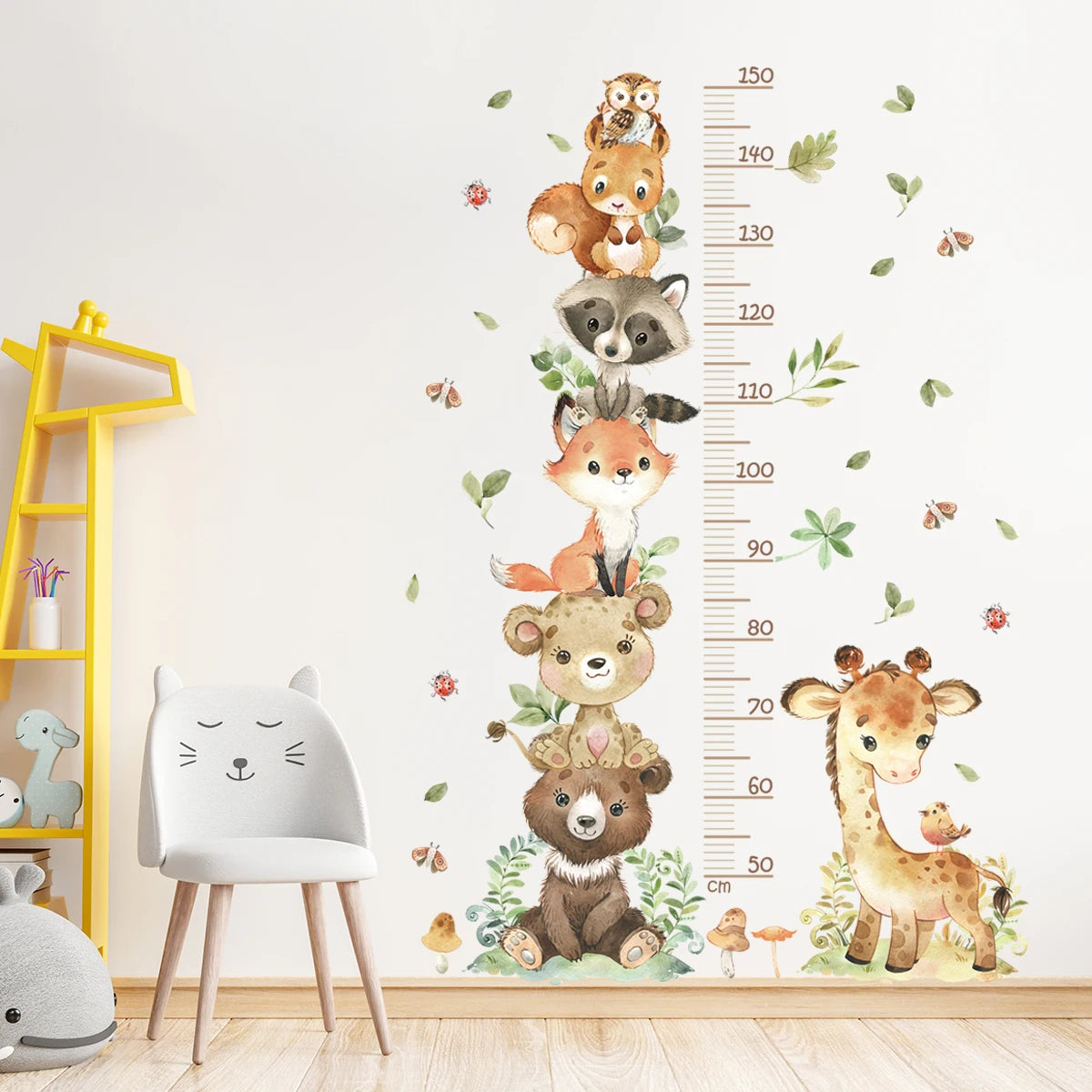 3PC Cartoon Animal Rule Wall Stickers - 9 - rs | ONEFY.SHOP