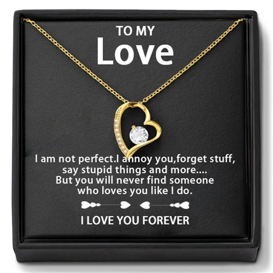 Forever Love Heart Pendant Necklace - 7 -  rs | ONEFY.SHOP