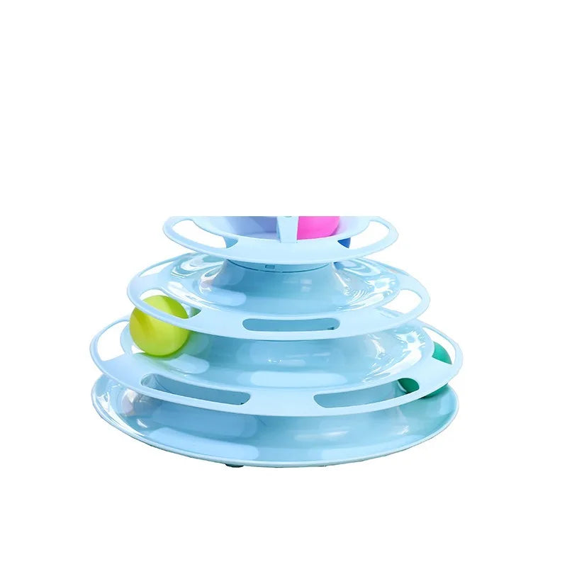 Pet Cat Toy Three-Layer Ball Tower - 5 - ps | ONEFY.SHOP