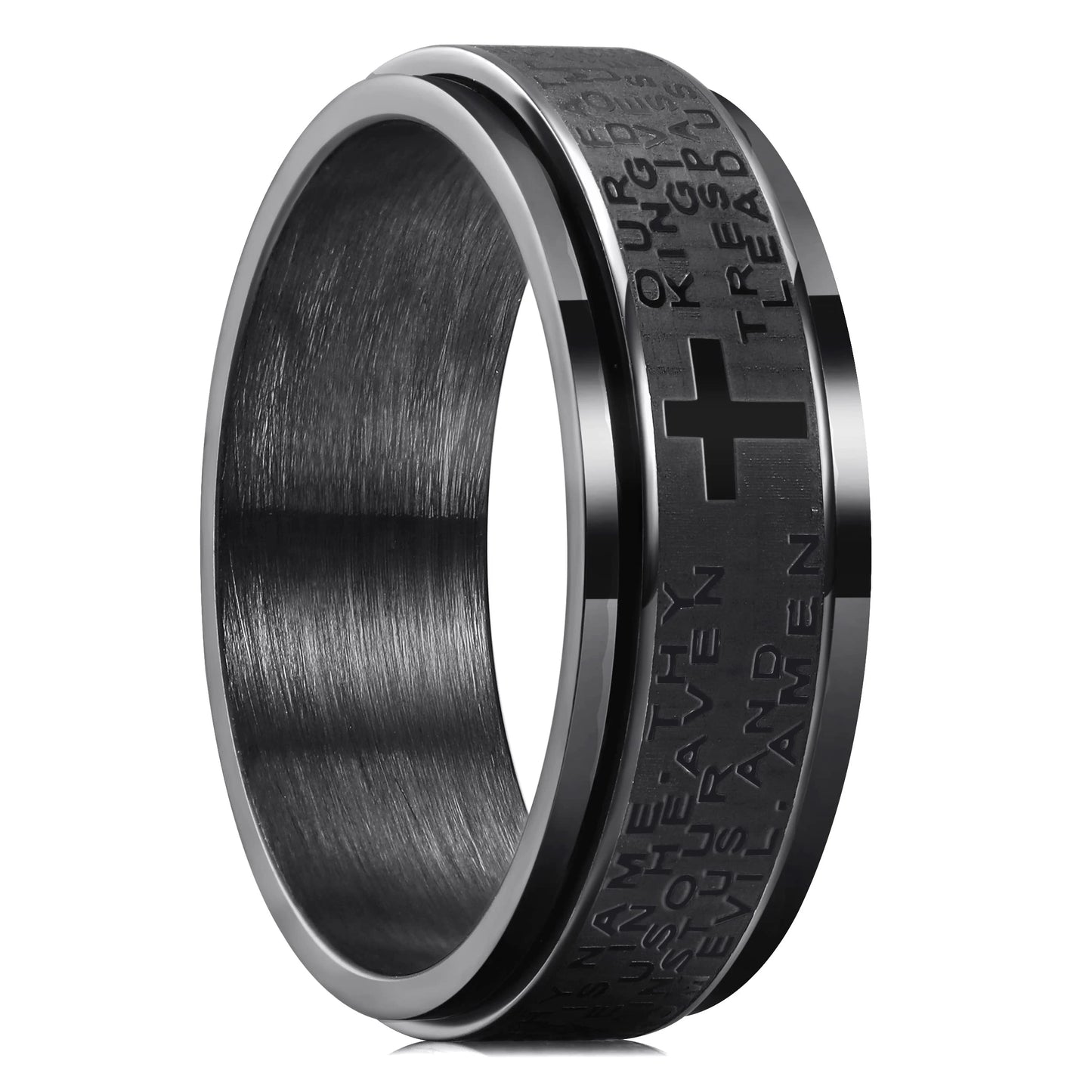Stainless Steel Christian Rings - 8 - js | ONEFY.SHOP