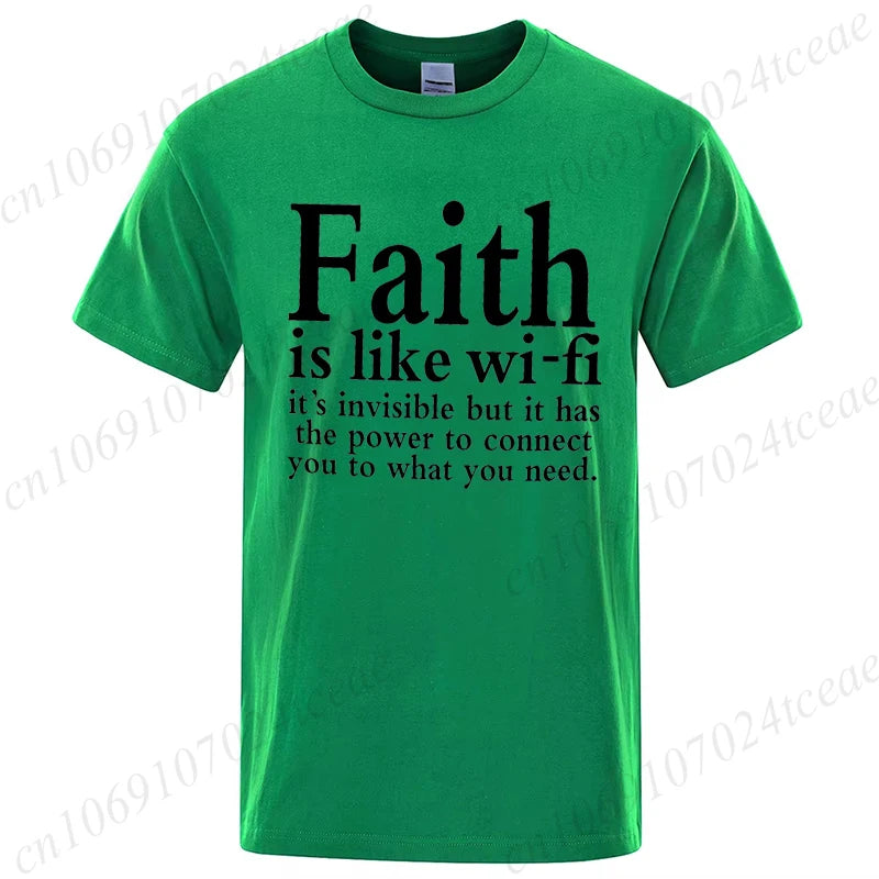 Faith Is Like WiFi Shirt - 8 - an | ONEFY.SHOP
