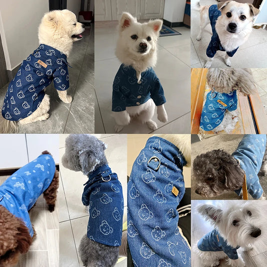 Warm Dog Denim Shirt - 5 - pn | ONEFY.SHOP