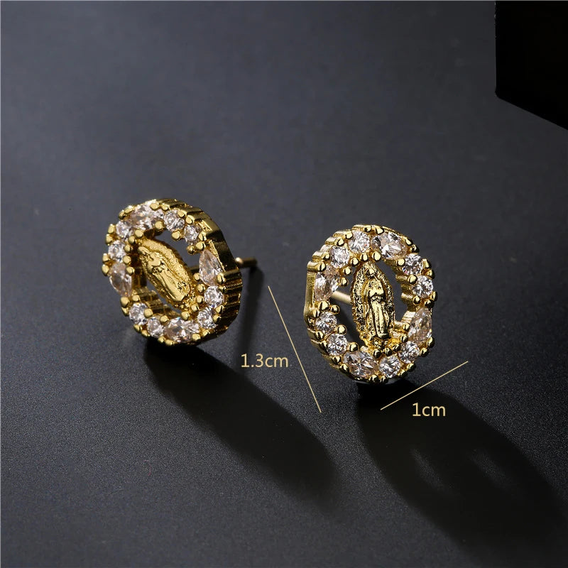 Religious Women Drop Earrings - 8 - js | ONEFY.SHOP