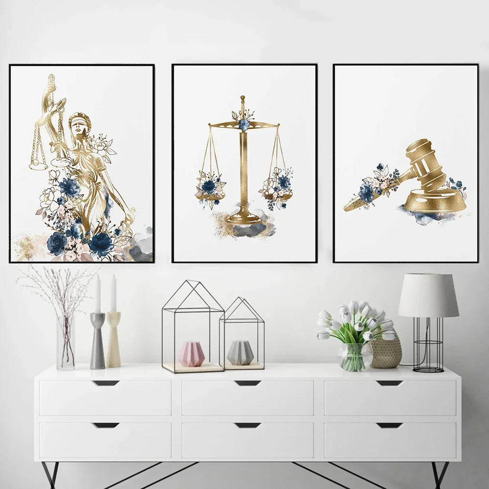 Minimalist Wall Art – Lady Justice - 2 - aw | ONEFY.SHOP