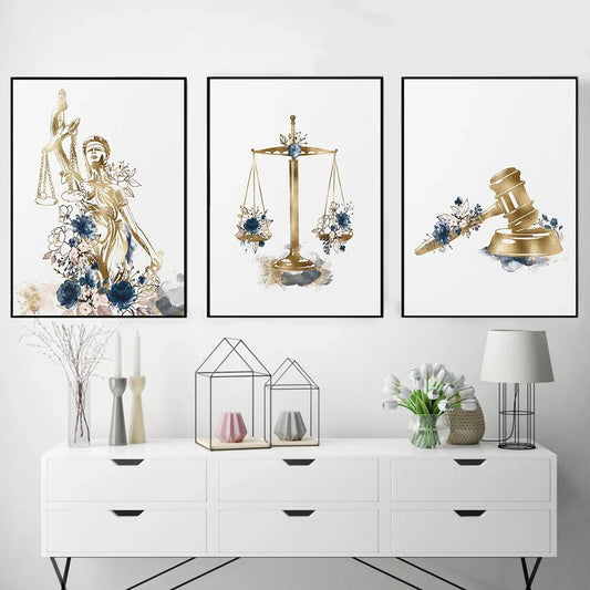 Minimalist Wall Art – Lady Justice - 2 - aw | ONEFY.SHOP