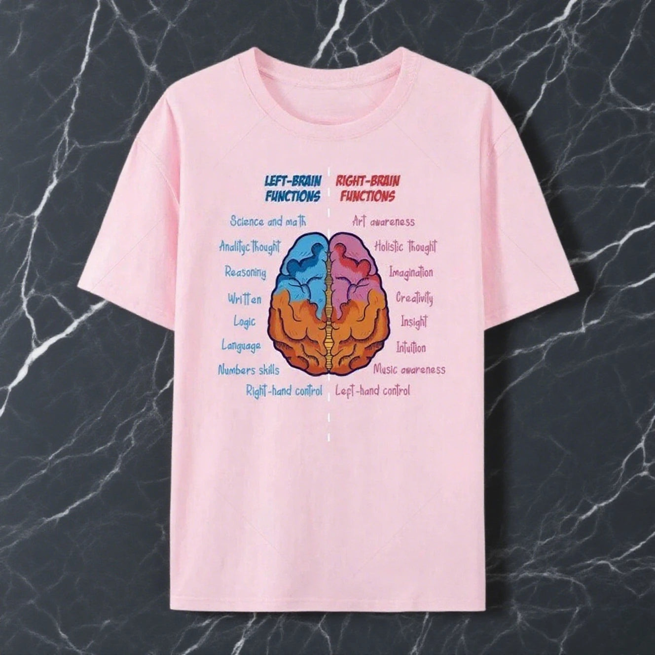 Anatomy of the Brain Psychology T-Shirt - 2 - ds | ONEFY.SHOP