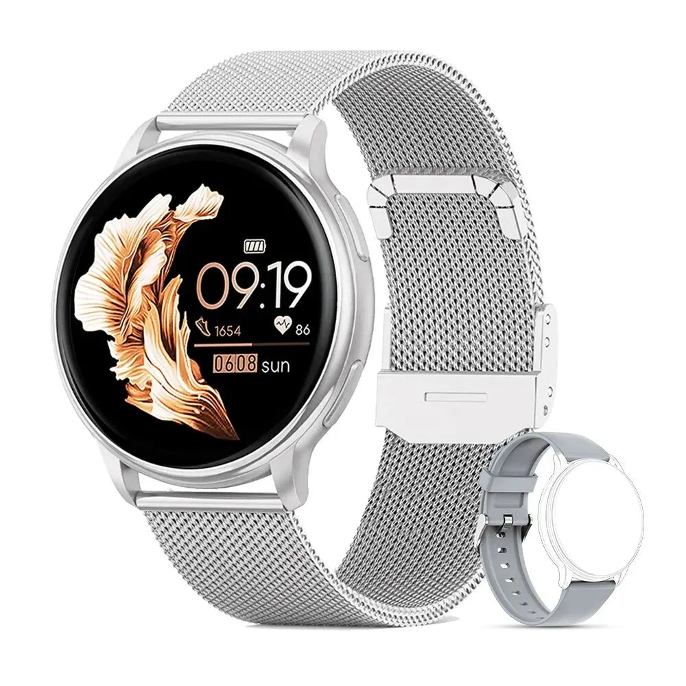 Elegant Circular Smart Watch - 4 - ss | ONEFY.SHOP