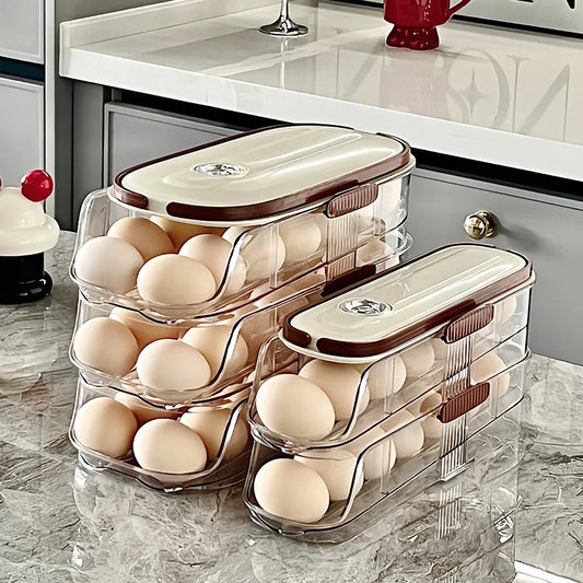 Multi-layer Rolling Egg Storage - 6 - oe | ONEFY.SHOP