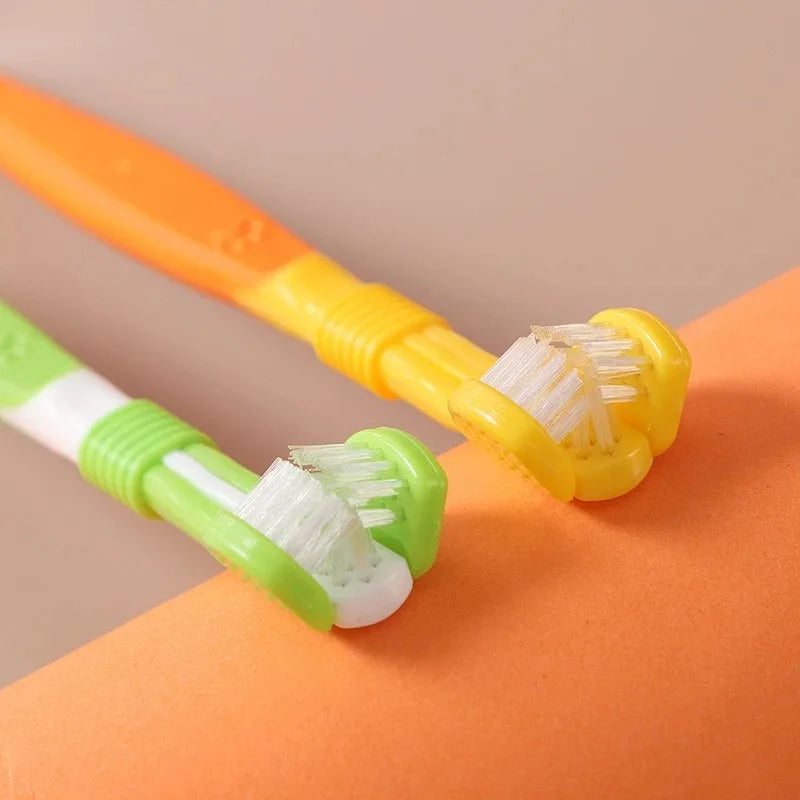 4pcs Colorful 3-Sided Dog Toothbrush Set - 5 - pe | ONEFY.SHOP