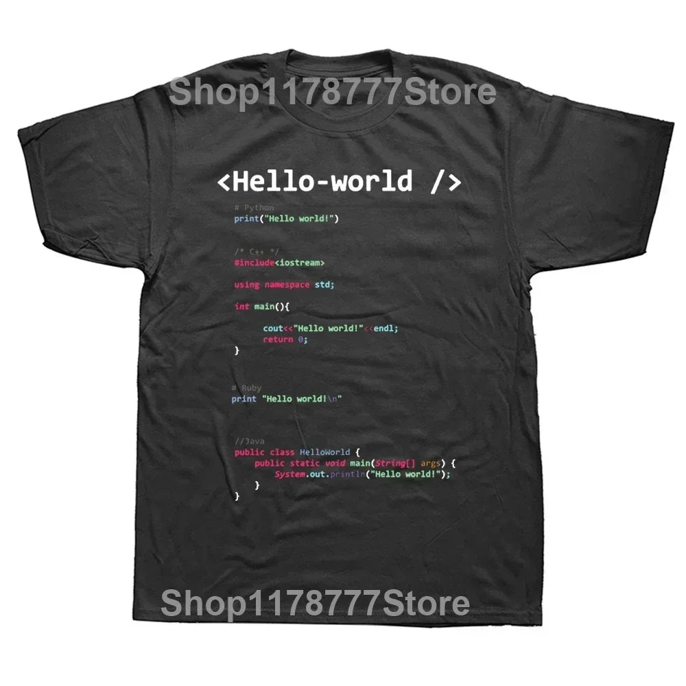 Hello World T-Shirt - 2 - ps  | ONEFY.SHOP