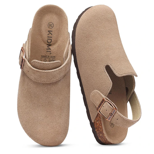Classic Suede-Look Adjustable Clog Slipper - 2 - gn | ONEFY.SHOP