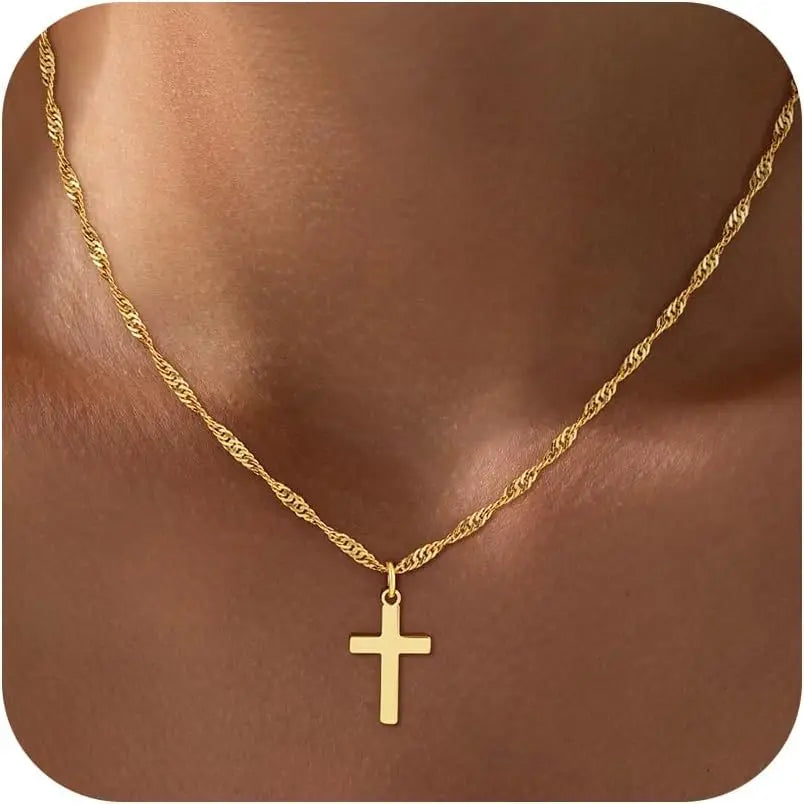 Steel Cross Necklace for Women - 8 - js | ONEFY.SHOP