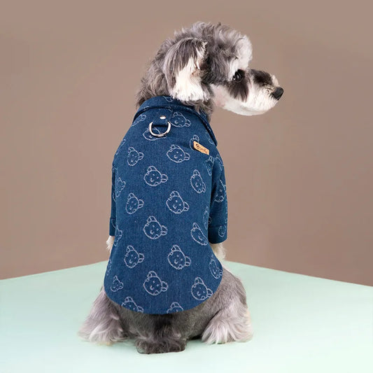 Warm Dog Denim Shirt - 5 - pn | ONEFY.SHOP