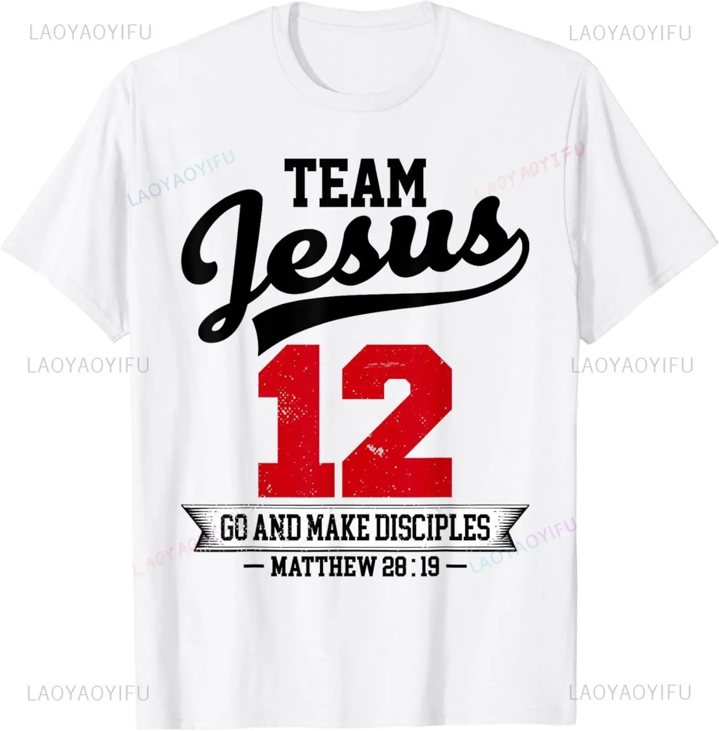 Team Jesus Faith T-Shirt - 8 - an | ONEFY.SHOP