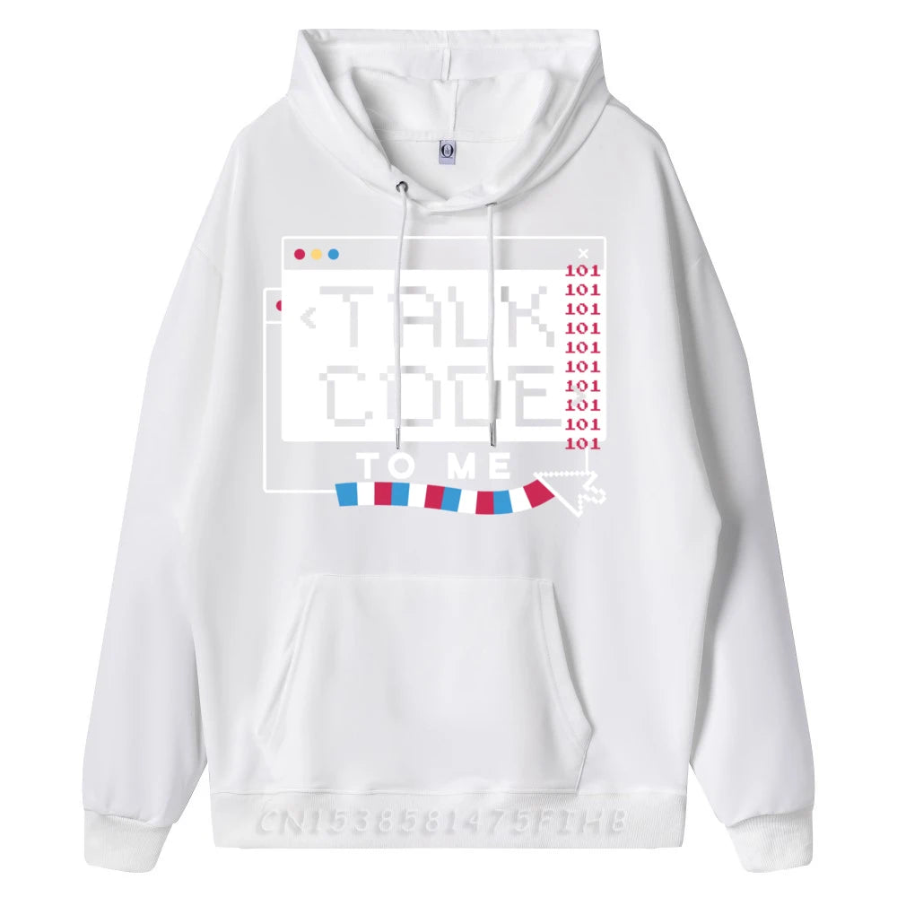 Talk Code To Me" Retro Terminal Graphic Hoodie - 2 - ps  | ONEFY.SHOP