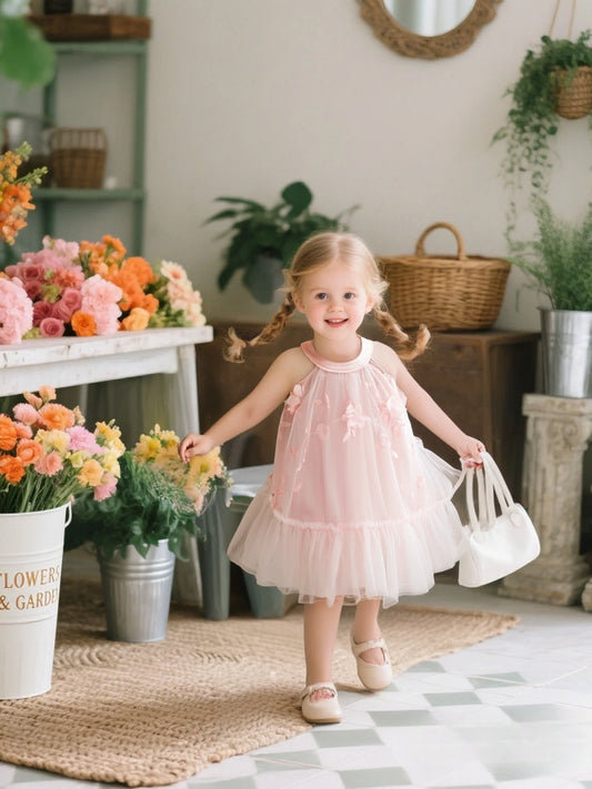 Girl Dress Summer Flower - 9 - kn | ONEFY.SHOP
