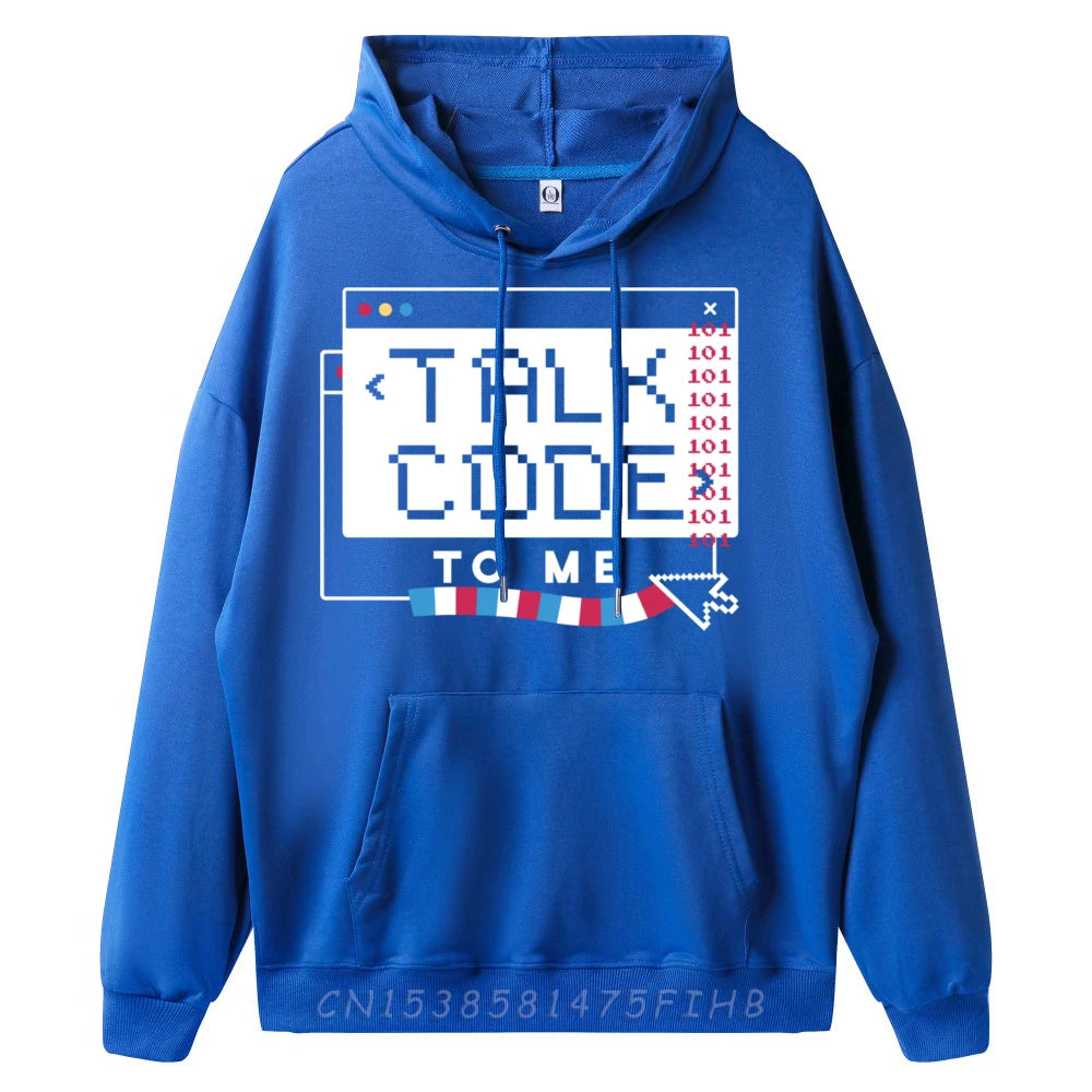 Talk Code To Me" Retro Terminal Graphic Hoodie - 2 - ps  | ONEFY.SHOP