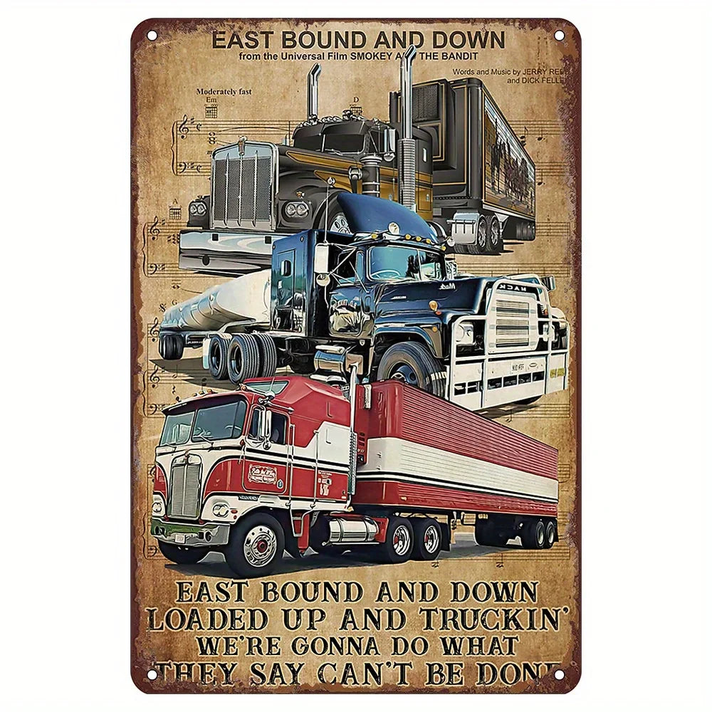 Trucking Classic Movie Themed Flat Tin Sign - 3 -  ts | ONEFY.SHOP